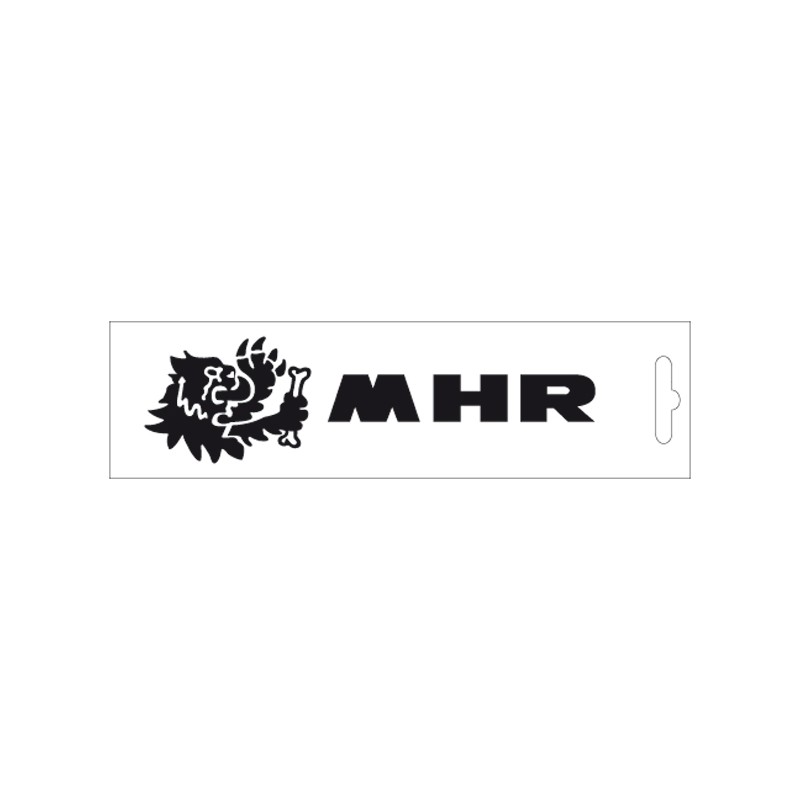 Black sticker  MHR - 13cm 33 9771