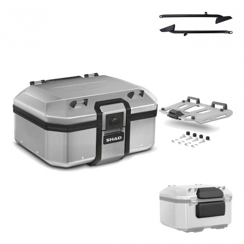 SHAD Baul trasero + herraje montaje parrilla respaldo de pasajero TR37 TERRA KIT-186941