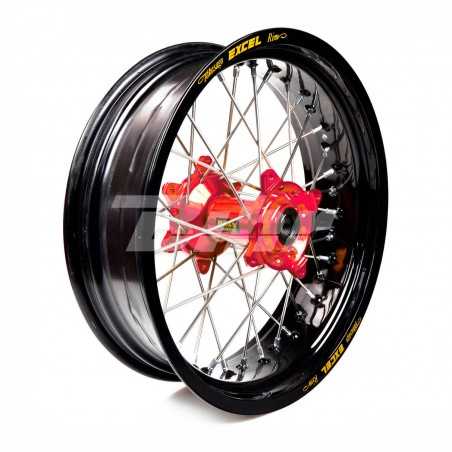 Full wheel black hoop 17-5,00 buje rojo 1 116009/3/6