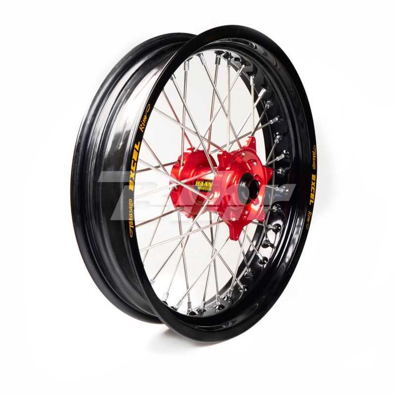 Full wheel black hoop  17-3,50 buje rojo 1 15006/3/6