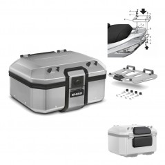 SHAD Baul trasero + herraje montaje parrilla respaldo de pasajero TR37 TERRA KIT-186869