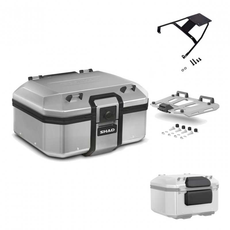 SHAD Baul trasero + herraje montaje parrilla respaldo de pasajero TR37 TERRA KIT-187229