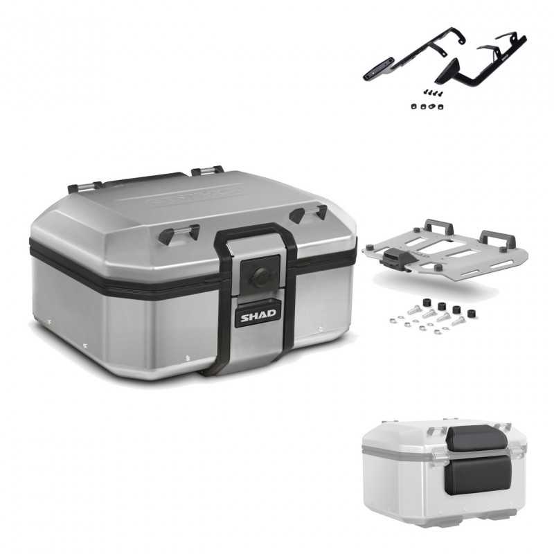 SHAD Baul trasero + herraje montaje parrilla respaldo de pasajero TR37 TERRA KIT-187381