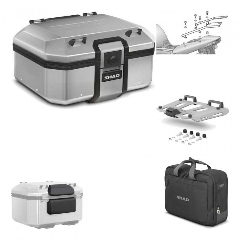 SHAD Baul trasero + herraje montaje parrilla accesorios TR37 TERRA KIT-187183