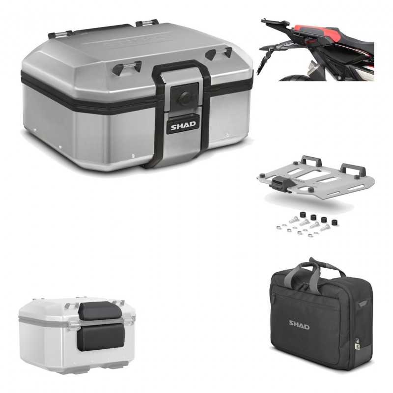 SHAD Baul trasero + herraje montaje parrilla accesorios TR37 TERRA KIT-187535