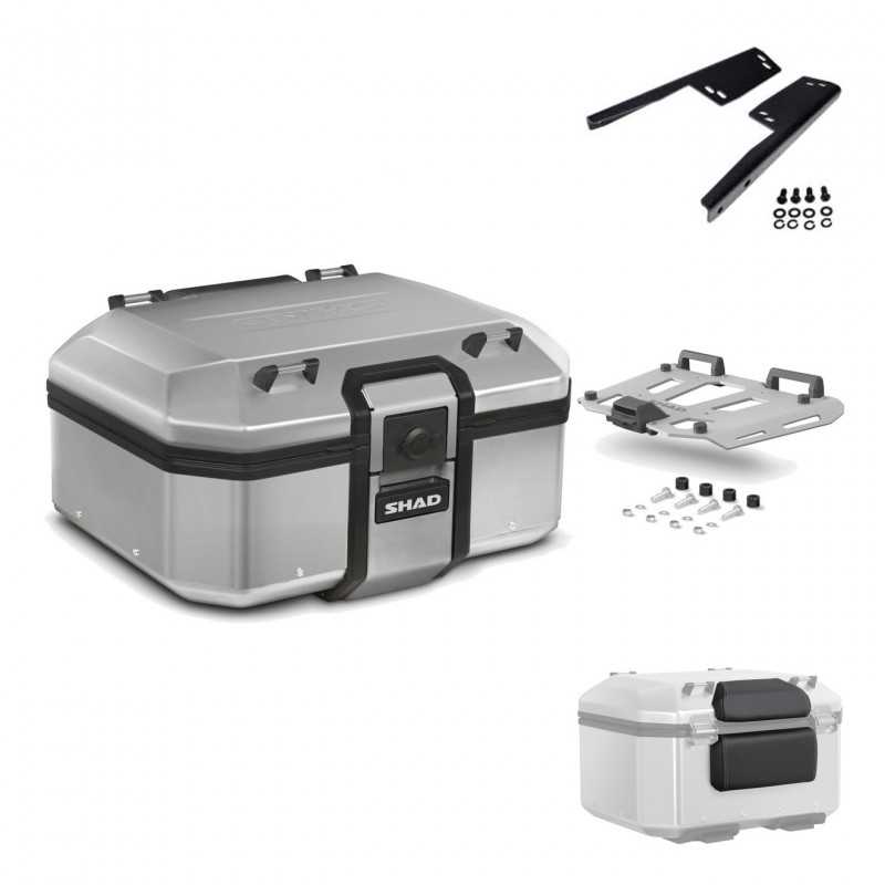 SHAD Baul trasero + herraje montaje parrilla respaldo de pasajero TR37 TERRA KIT-187389