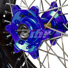 HAAN WHEELS Rueda completa aro negro 17-4,25 buje azul 1 56007/3/5 61713