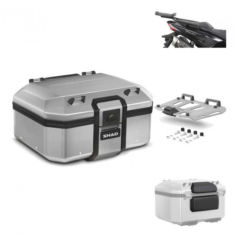 SHAD Baul trasero + herraje montaje parrilla respaldo de pasajero TR37 TERRA KIT-187605