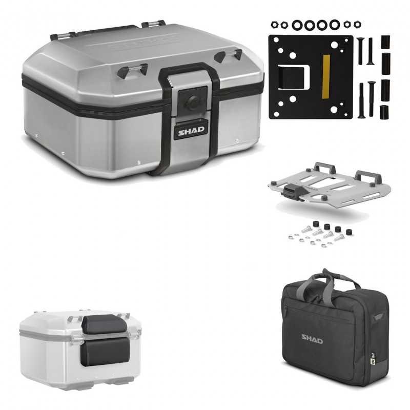 SHAD Baul trasero + herraje montaje parrilla accesorios TR37 TERRA KIT-187407
