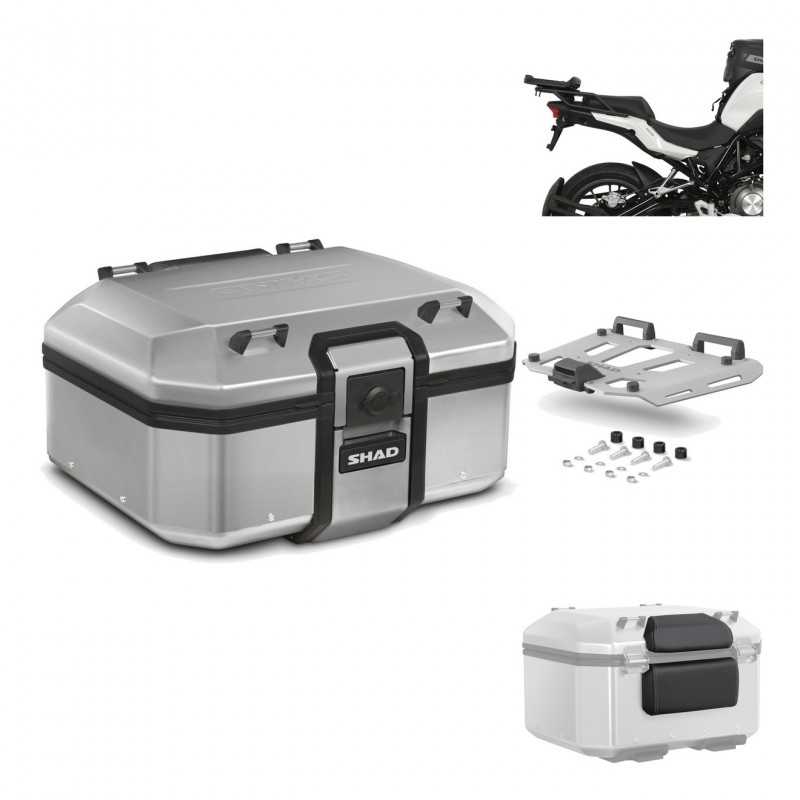 SHAD Baul trasero + herraje montaje parrilla respaldo de pasajero TR37 TERRA KIT-187517