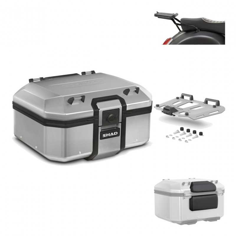 SHAD Baul trasero + herraje montaje parrilla respaldo de pasajero TR37 TERRA KIT-187877