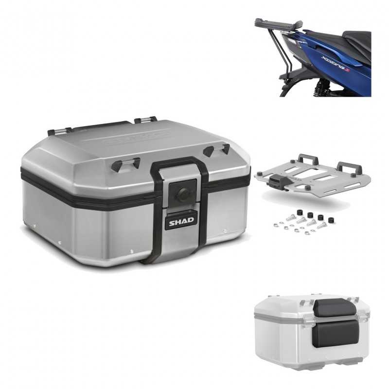 SHAD Baul trasero + herraje montaje parrilla respaldo de pasajero TR37 TERRA KIT-187677