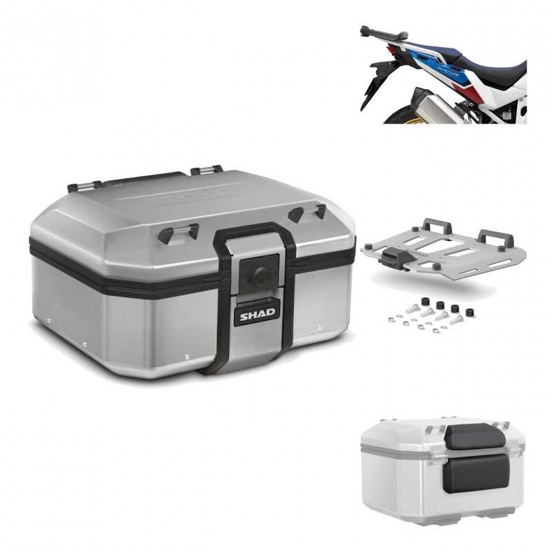 SHAD Baul trasero + herraje montaje parrilla respaldo de pasajero TR37 TERRA KIT-187861