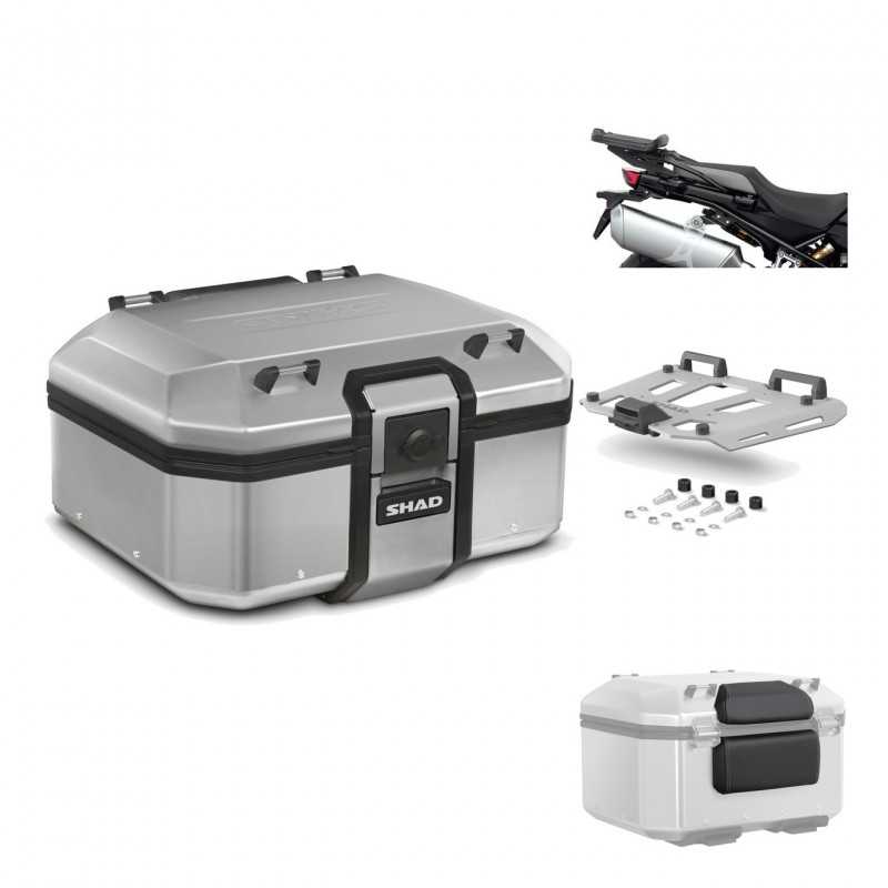 SHAD Baul trasero + herraje montaje parrilla respaldo de pasajero TR37 TERRA KIT-187765