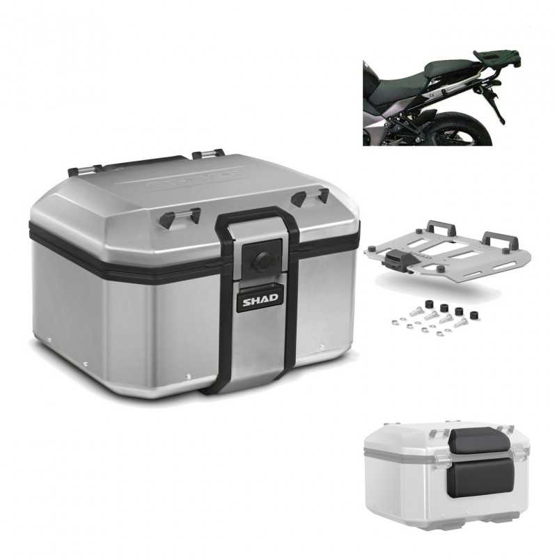SHAD Baul trasero + herraje montaje parrilla respaldo de pasajero TR48 TERRA KIT-188272