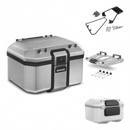 SHAD Baul trasero + herraje montaje parrilla respaldo de pasajero TR48 TERRA KIT-188376