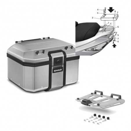 Back trunk + big top fitting + grill terra  TR48 TERRA