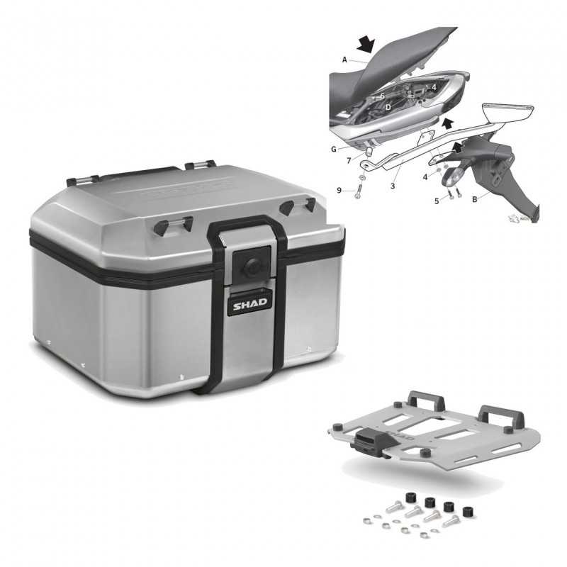 Back trunk + big top fitting + grill terra  TR48 TERRA