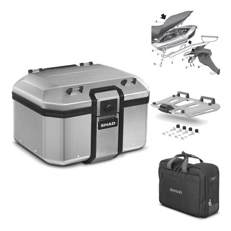 Back trunk + big top fitting + grill terra + internal bag  TR48 TERRA