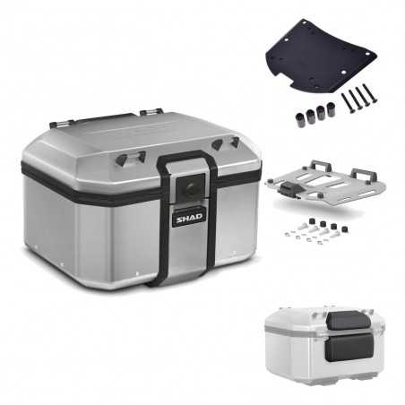 SHAD Baul trasero + herraje montaje parrilla respaldo de pasajero TR48 TERRA KIT-188440