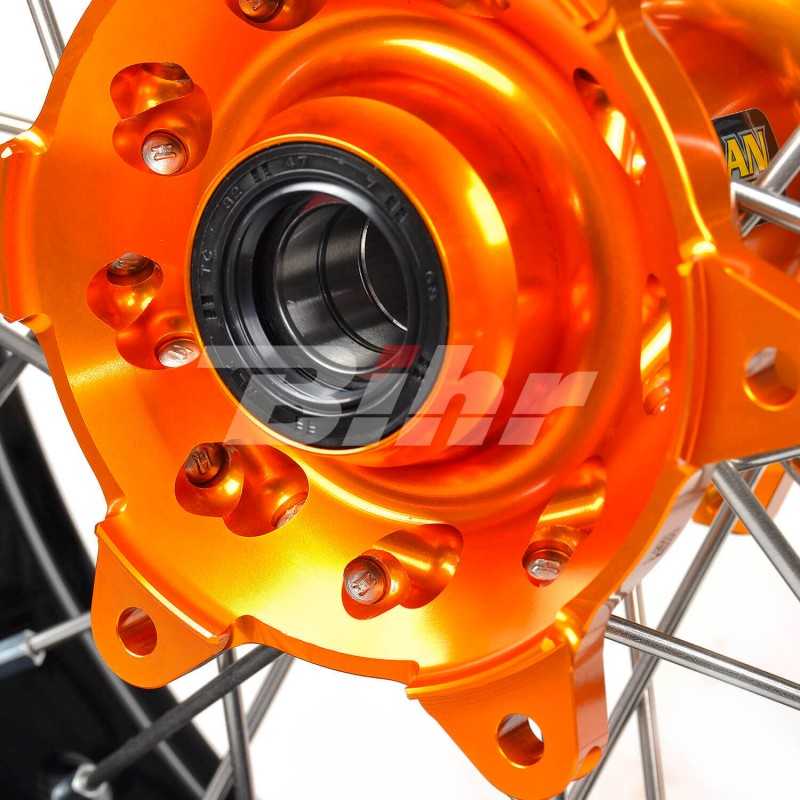 Full wheel black hoop  17-4,25 buje naranja 1 36007/3/10