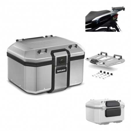 SHAD Baul trasero + herraje montaje parrilla respaldo de pasajero TR48 TERRA KIT-188200