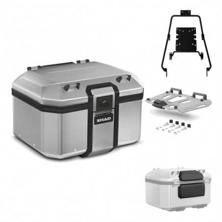 SHAD Baul trasero + herraje montaje parrilla respaldo de pasajero TR48 TERRA KIT-188568