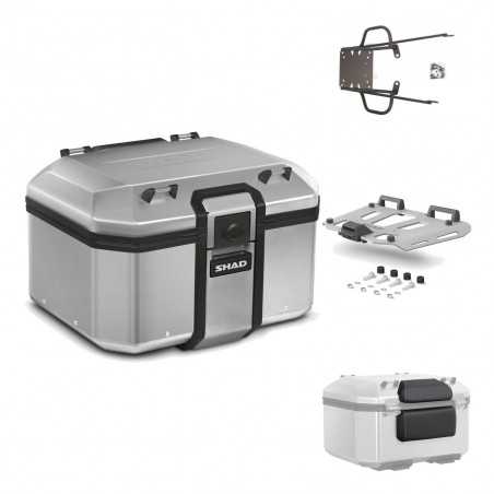 SHAD Baul trasero + herraje montaje parrilla respaldo de pasajero TR48 TERRA KIT-188368