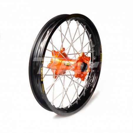 HAAN WHEELS Rueda completa aro negro 18-2,50 buje naranja 1 36013/3/10 61603