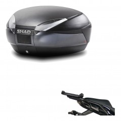 SHAD Baul trasero + herraje montaje SH48 DARK GREY PREMIUM KIT-189570