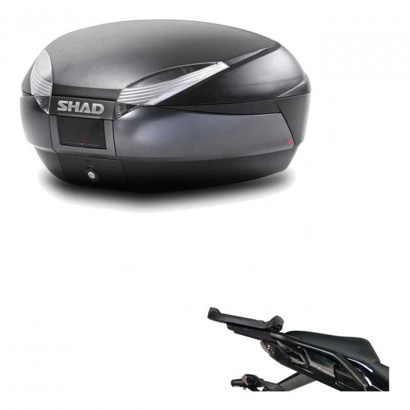 SHAD Baul trasero + herraje montaje SH48 DARK GREY PREMIUM KIT-189570