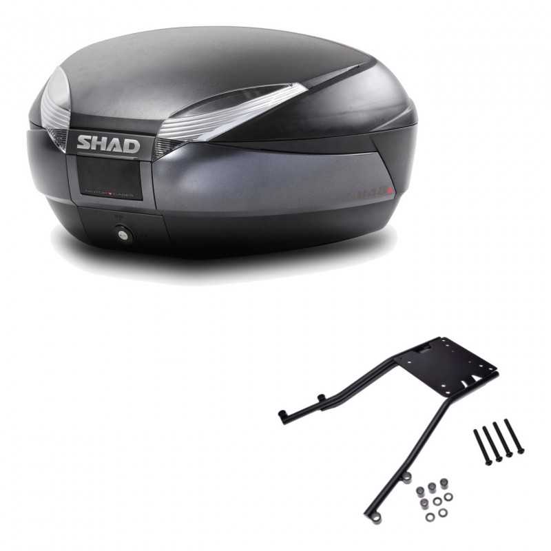 SHAD Baul trasero + herraje montaje SH48 DARK GREY PREMIUM KIT-189370