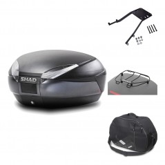 Rear trunk + mounting hardware + accessories  SH48 DARK GREY PREMIUM