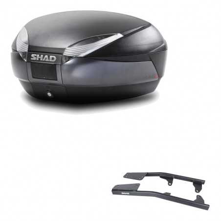 SHAD Baul trasero + herraje montaje SH48 DARK GREY PREMIUM KIT-189426