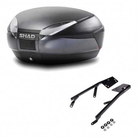 SHAD Baul trasero + herraje montaje SH48 DARK GREY PREMIUM KIT-189578