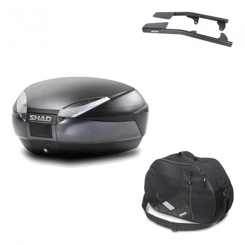 Back trunk + big top fitting + internal bag  SH48 DARK GREY PREMIUM