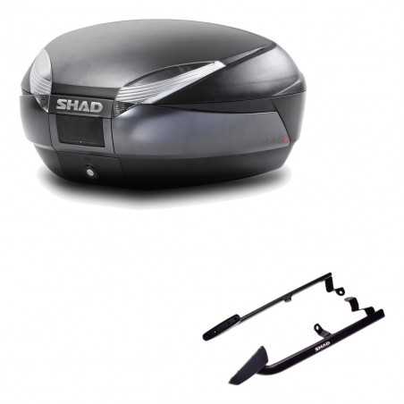 SHAD Baul trasero + herraje montaje SH48 DARK GREY PREMIUM KIT-189530