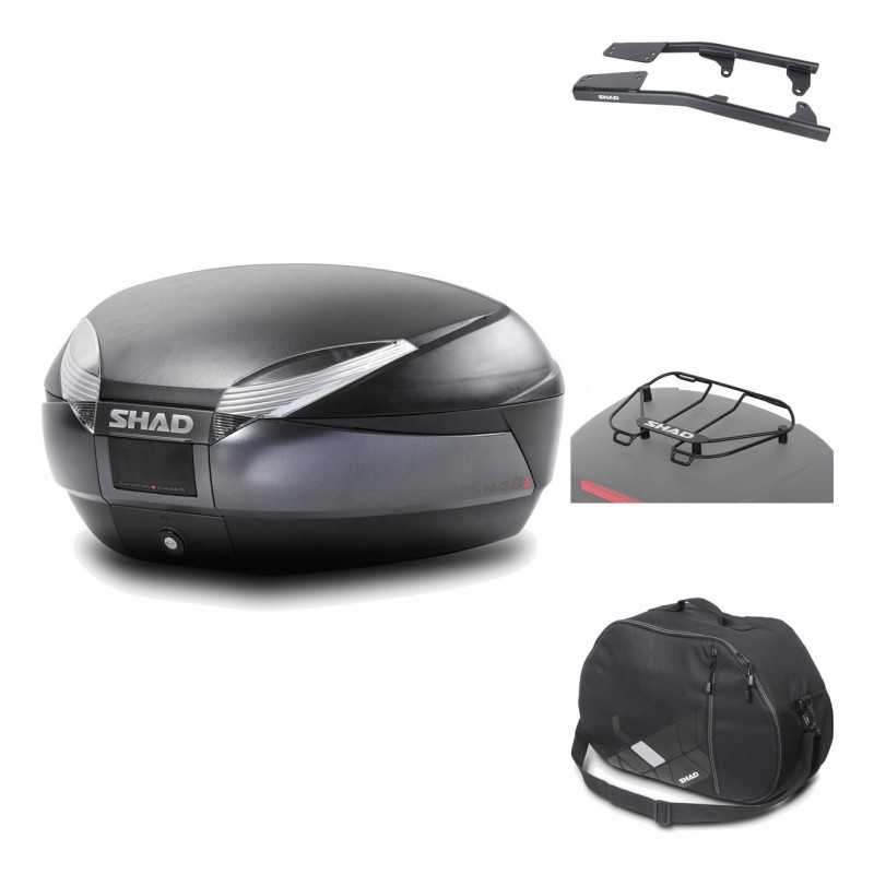 Rear trunk + mounting hardware + accessories  SH48 DARK GREY PREMIUM