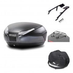 Rear trunk + mounting hardware + accessories  SH48 DARK GREY PREMIUM