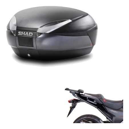 SHAD Baul trasero + herraje montaje SH48 DARK GREY PREMIUM KIT-189434