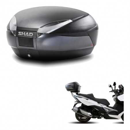 SHAD Baul trasero + herraje montaje SH48 DARK GREY PREMIUM KIT-189586