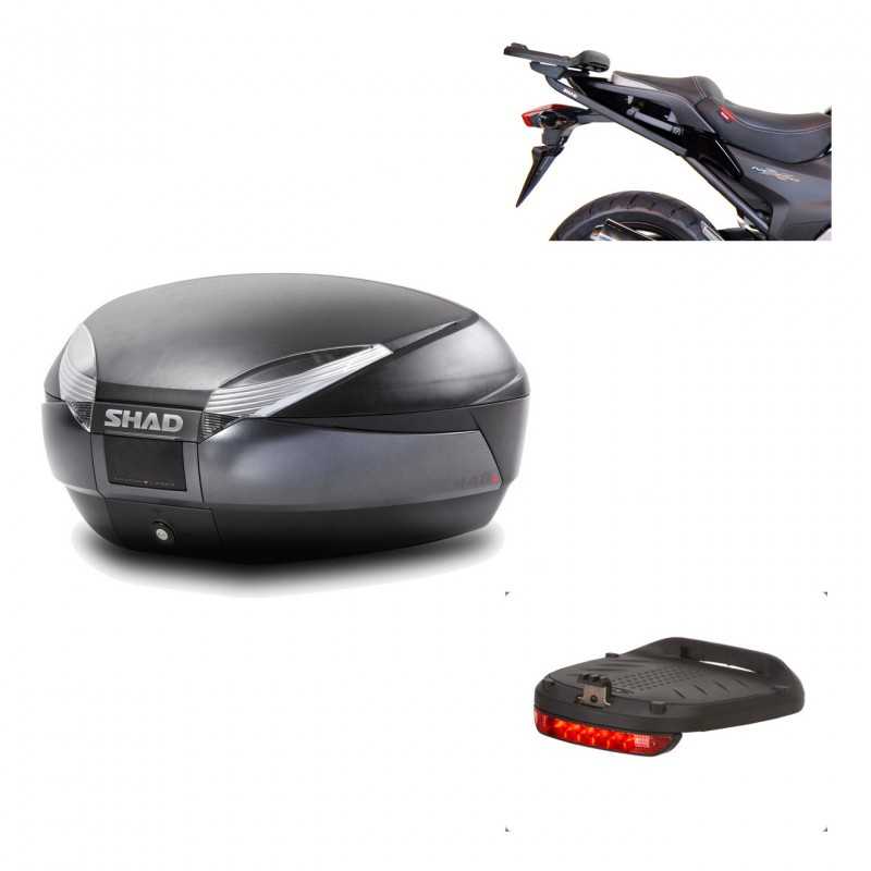 Back trunk + big top fitting + brake light  SH48 DARK GREY PREMIUM