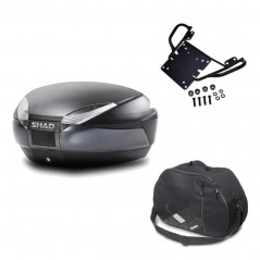 Back trunk + big top fitting + internal bag  SH48 DARK GREY PREMIUM
