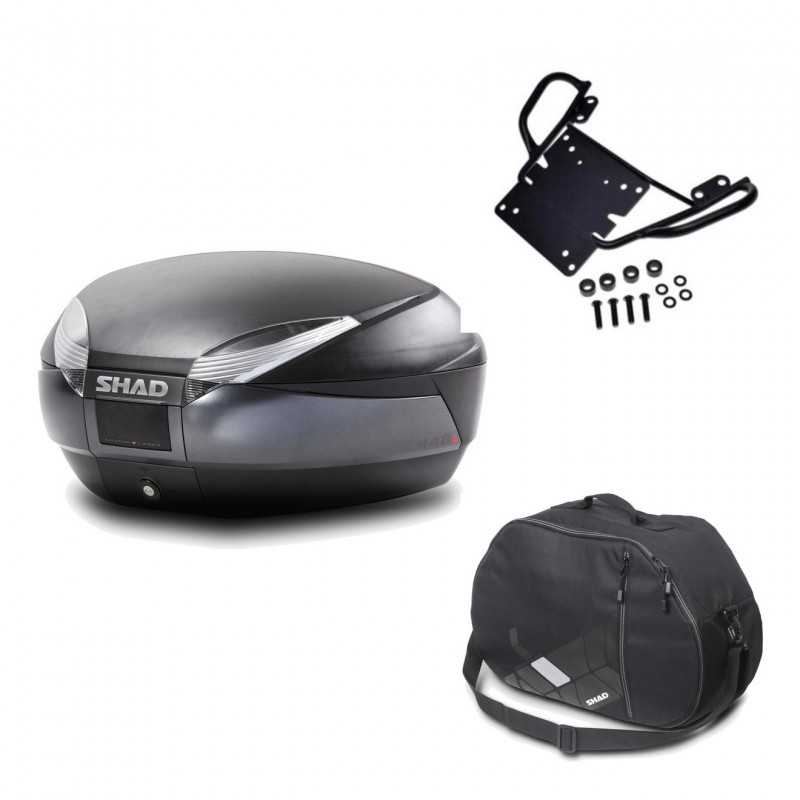 Back trunk + big top fitting + internal bag  SH48 DARK GREY PREMIUM