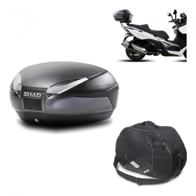 Back trunk + big top fitting + internal bag  SH48 DARK GREY PREMIUM