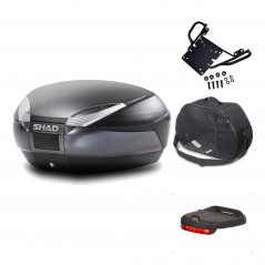 Rear trunk + mounting hardware + accessories  SH48 DARK GREY PREMIUM
