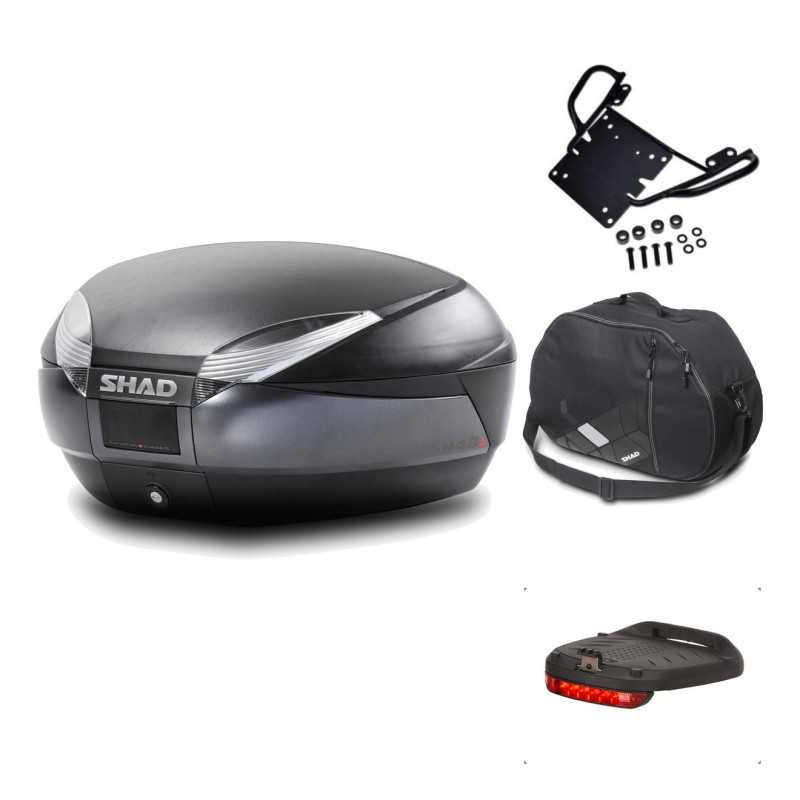 Rear trunk + mounting hardware + accessories  SH48 DARK GREY PREMIUM