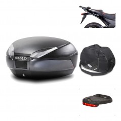 Rear trunk + mounting hardware + accessories  SH48 DARK GREY PREMIUM