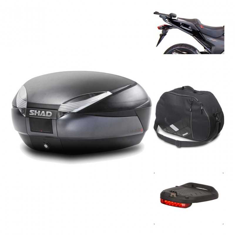 Rear trunk + mounting hardware + accessories  SH48 DARK GREY PREMIUM