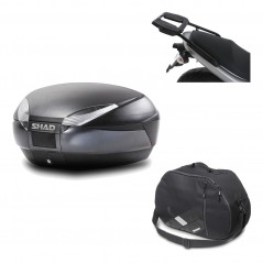 Back trunk + big top fitting + internal bag  SH48 DARK GREY PREMIUM